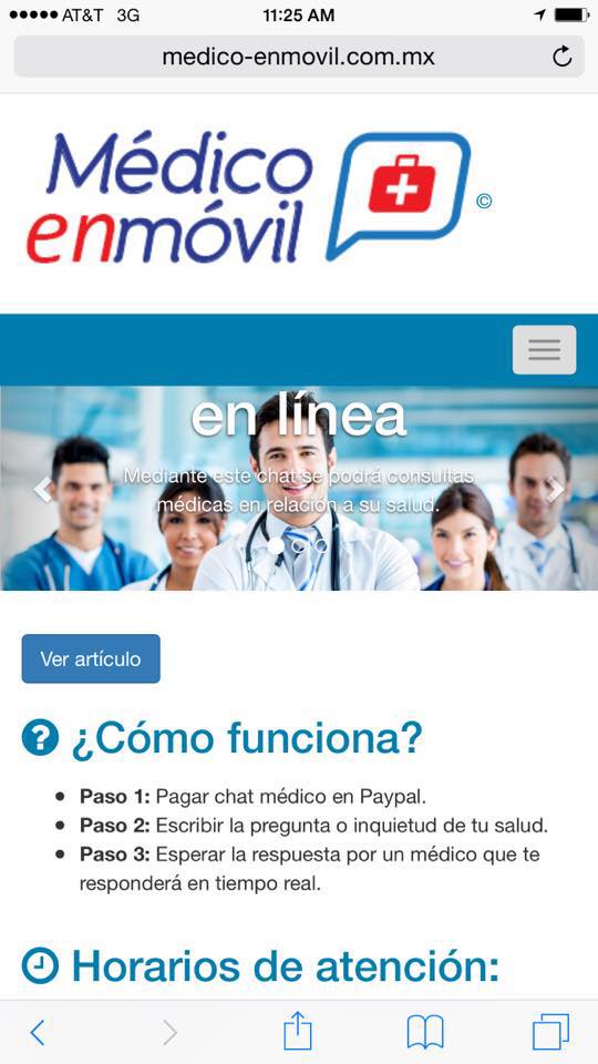 Anuncio Médico en Móvil